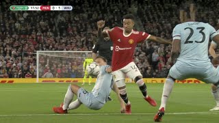 Lingard penalty claim vs West ham [upl. by Coppock575]