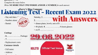 IELTS Listening Actual Test 2022 with Answers [upl. by Hadwyn]