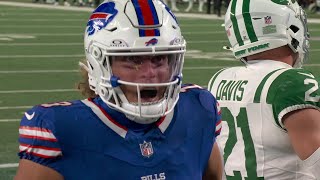 Josh Allens ninth TD pass of 24 puts Bills back in the lead vs Jets [upl. by Naujak566]