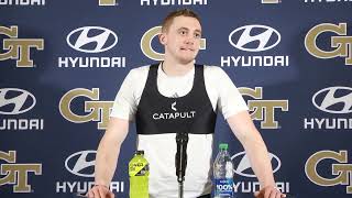 GT Football 2024 Spring Practice Day 2  QB Haynes King Media Availability [upl. by Avah]