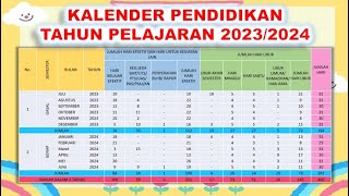 Kalender Pendidikan 2023  2024 JAWA BARAT [upl. by Eliot952]