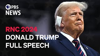 WATCH LIVE Donald Trumps full speech at 2024 Republican National Convention  2024 RNC Night 4 [upl. by Johan426]