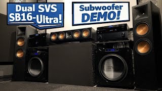 Dual SVS SB16Ultra  Subwoofer Demo 3  Dolby Atmos  DTSX  724 Klipsch amp SVS Home Theater [upl. by Orman]