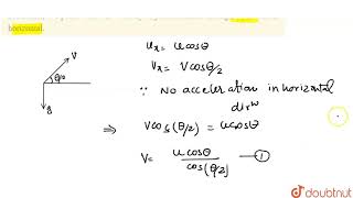 What is the radius of curvature of the parabola traced out by the projectile in which a particle is [upl. by Eerhs]