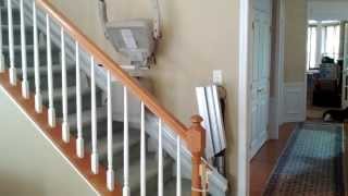 Stair Lift  Bruno Power Folding Hinge Rail Stairlift [upl. by Nixon]