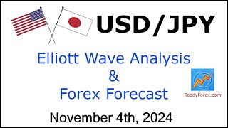 USD JPY Elliott Wave Analysis  Forex Forecast  November 4 2024  USDJPY Analysis Today [upl. by Calley702]