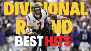 NFL Divisional Round Playoffs Unforgettable Hits 🏈💥 [upl. by Deeas289]