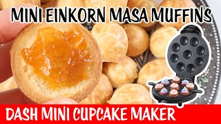 Mini Einkorn Masa Corn Muffins  Dash Mini Cupcake Maker  Day 11 Bonne Maman Advent Calendar 2023 [upl. by Aba]