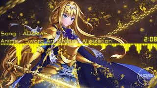 Nightcore  LiSA ADAMAS  Sword Art Online  Alicization OP cover by MindaRyn [upl. by Ahseinat]