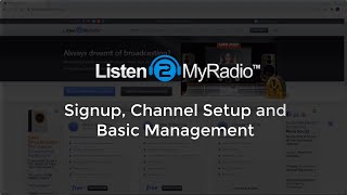 Listen2Myradio Channel Setup amp Basic Management [upl. by Frazer]