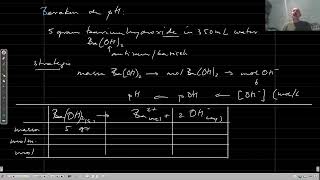 pH berekenen opl bariumhydroxide [upl. by Perlie]