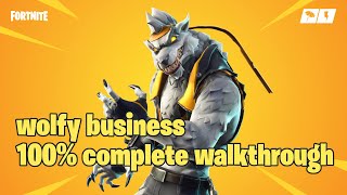 WOLFY BUSINESS 100 Full Walkthrough Fortnite STW [upl. by Araid]