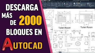 DESCARGA MÁS DE 2000 BLOQUES DE AUTOCAD [upl. by Edna]