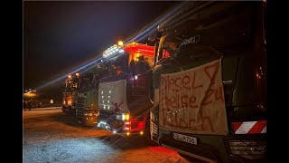 Protestfahrt durch den Zollernalbkreis Fahrzeugkorso legt Verkehr zeitweise lahm [upl. by Neeruam]