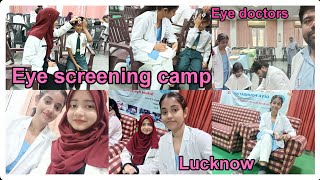 Eye screening camp day 👀 Vision test of school students Eye medical doctors 👩🏻‍⚕️❤️ [upl. by Beckett]