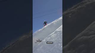 DonnyPelletier chases Daron Rahlves around Palisades Tahoe [upl. by Anahsal]