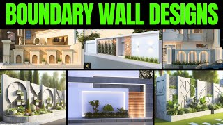 100  Compound wall designs Latest  Modern Boundary Wall design 2024  Exterior Wall design [upl. by Knox]