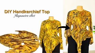 How to make an Handkerchief Top with keyhole belt holder [upl. by Annwahs]