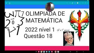 Olimpíada de matemática 2022 nível 1questão 18Priscila escreveu um número em cada um dos círculos [upl. by Coppola]