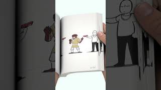 🤣Funny Flipbook Creativity Flipbook shorts [upl. by Tilla]