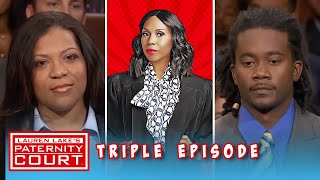 Two Men Come To Court To Find Out If They Are The Father Triple Episode  Paternity Court [upl. by Lux807]