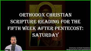 Fifth Week After Pentecost Saturday  2 Timothy 2110 amp John 151727 1612  July 27 2024 [upl. by Avis]