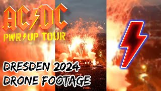 ACDC  DRONE FOOTAGE  Dresden 2024 quotPower UpquotTour [upl. by Ranilopa]