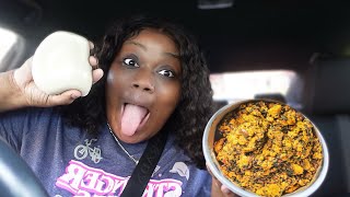 Trying FuFu And Egusi Soup Extremely Funny [upl. by Eikcir]