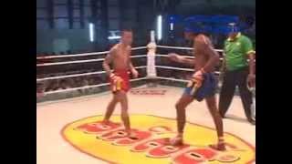 Myanmar Lethwei Moe HeinRed vs Aung Ko LingBlue [upl. by Ahsym642]