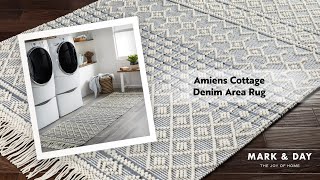 Amiens Cottage Denim Area Rug [upl. by Lucchesi]