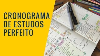 Como montar um Cronograma de Estudo perfeito para Concursos Públicos [upl. by Beattie]