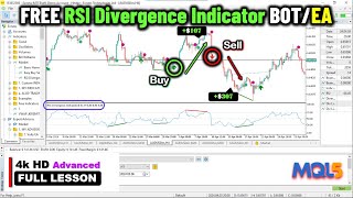 MQL5 FREE RSI Divergence Indicator BotEA✅ in MQL5  MT5 PART 550 Forex Strategy forexalgotrader [upl. by Tadeas]