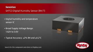 Sensirion SHTC3 Digital Humidity Sensor  DigiKey Daily [upl. by Cavill]