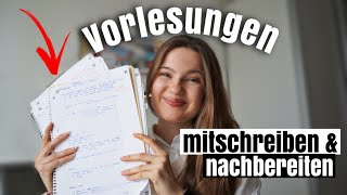 VORLESUNGEN nachbereiten amp Notizen machen Tipps für 10er [upl. by Ecal]