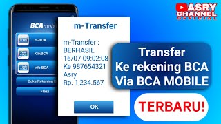 Cara transfer ke sesama rekening BCA Melalui BCA MOBILE [upl. by Marsiella224]