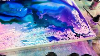 Linda Melvins Abstract Fluid Watercolor System Lesson 10 [upl. by Ettennyl]