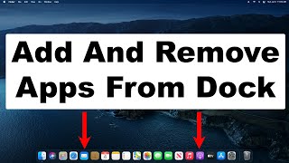 How To Add amp Remove Apps From Dock On Mac  Quick amp Easy Guide [upl. by Filia]