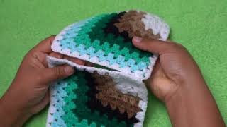 COMO UNIR LOS CUADROS TEJIDOS A CROCHET PARA UNA COLCHA [upl. by Ammadis]