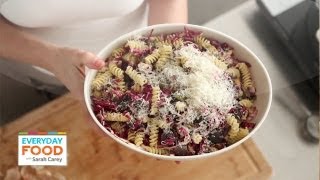 Eggplant and Radicchio Pasta  Everyday Food with Sarah Carey [upl. by Petunia]