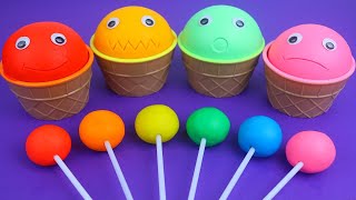 Oddly Satisfying Video l How To Make 6 Jars Fruit Slime into Glitter Lollipop Candy amp Cutting ASMR [upl. by Agler]