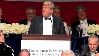 Donald Trump full speech at Al Smith Dinner in New York City Oct 17 2024 [upl. by Cirle]