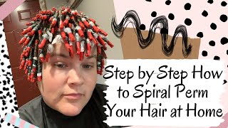 Step By Step How To Spiral Perm Your Hair At Home [upl. by Aneekal]