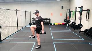 DB Reverse Lunge to Knee Drive [upl. by Nylirej803]