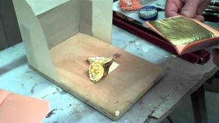 Gilding Lesson4 leafing Video3 the cushion [upl. by Wolbrom]