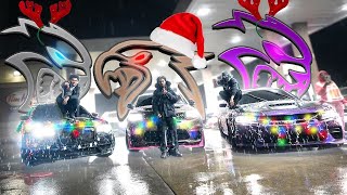 10 HELLCATS GO ON A POLICE CHASE ON CHRISTMAS ft SRT Len amp ShayV [upl. by Aihsenot]