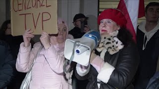 W obronie Telewizji Polskiej Protest pod siedzibą TVP3 Opole [upl. by Rene]