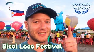 Inside The FIRST EVER Hot Air Balloon Festival in Bicol Bicol Loco Festival 2024 [upl. by Apoor]