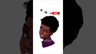 Spider Man Verse 3 Miles Morales Eyes Changing art shorts spiderman [upl. by Pasia]