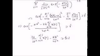 Detection of DC Level in WGN [upl. by Iaht]