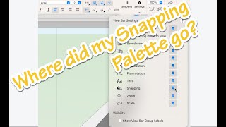 What Happened To The Snapping Palette In Vectorworks 2024 [upl. by Ateekram]